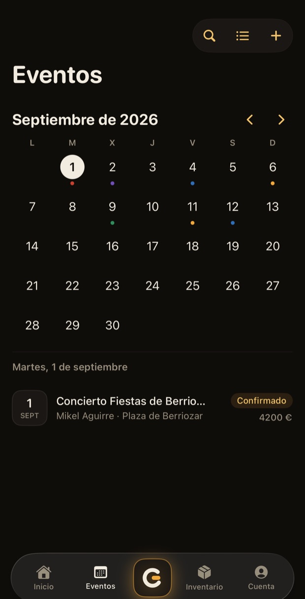 Técnico en campo · en el móvil